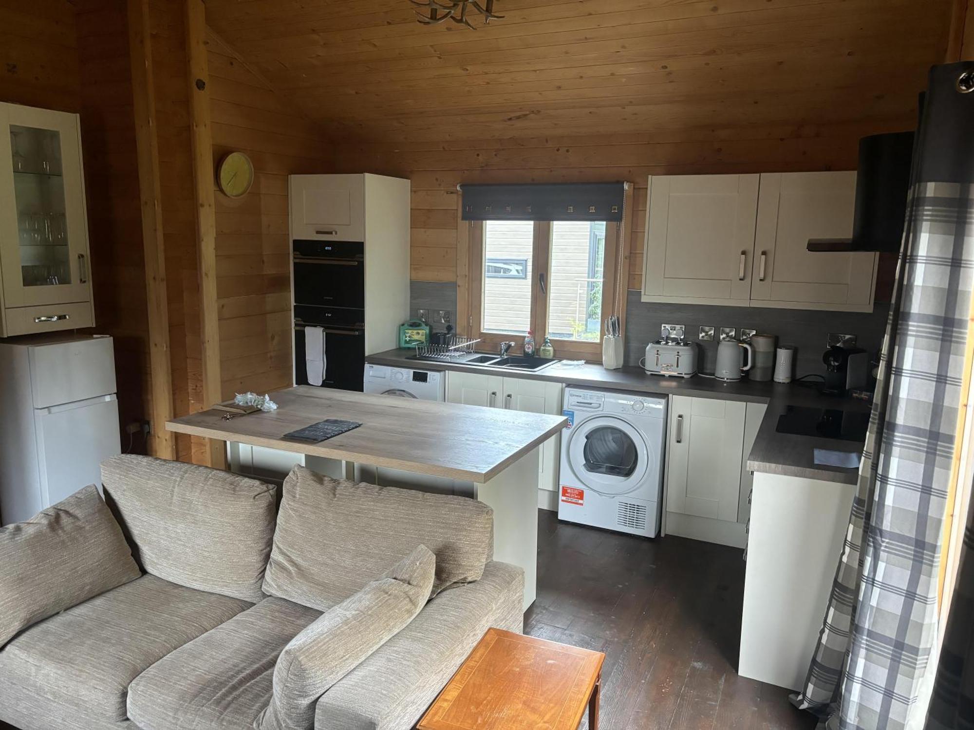 Rustic Lodge Retreat At Riverview Holiday Park Newcastleton Exterior foto