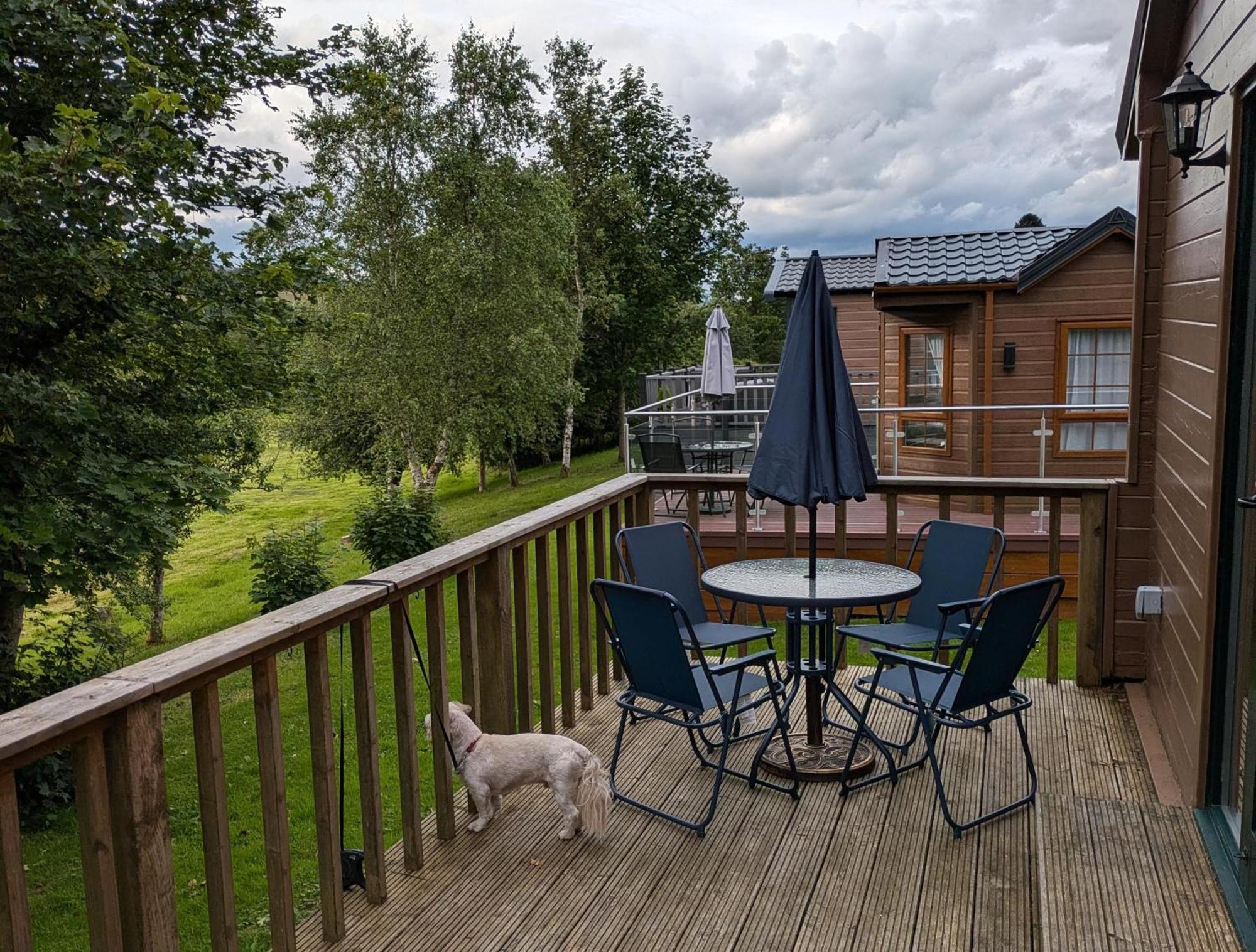 Rustic Lodge Retreat At Riverview Holiday Park Newcastleton Exterior foto